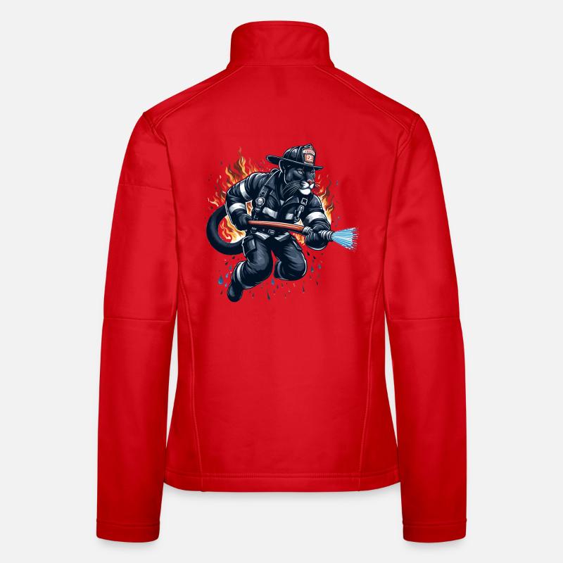 Fire Brigade Panther Jaguar Gift Women's Softshell Jacket