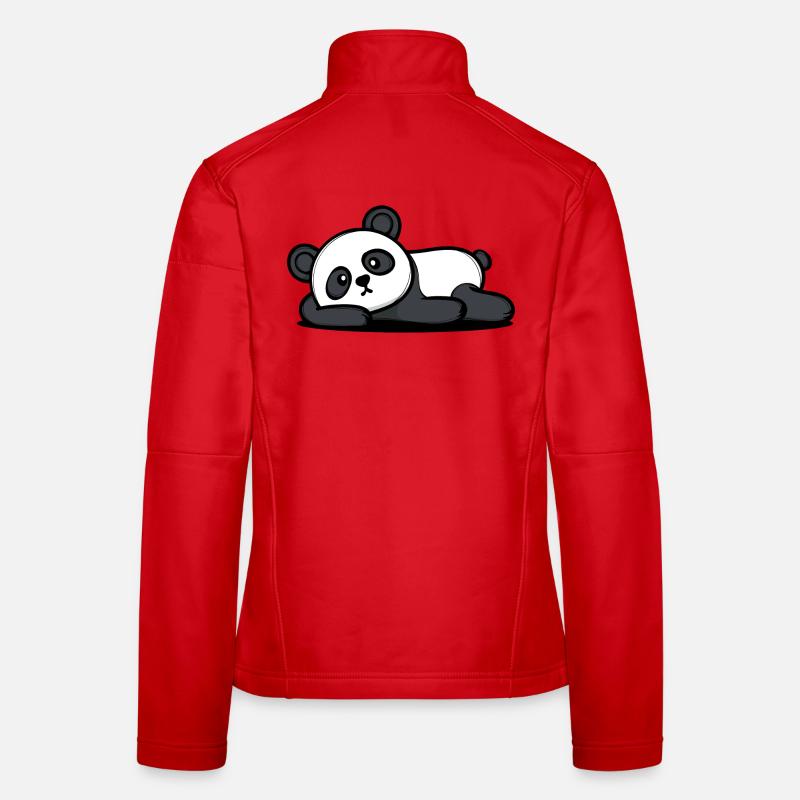 Is Mir Egal Statement Panda Gleichgültig Frauen Softshelljacke
