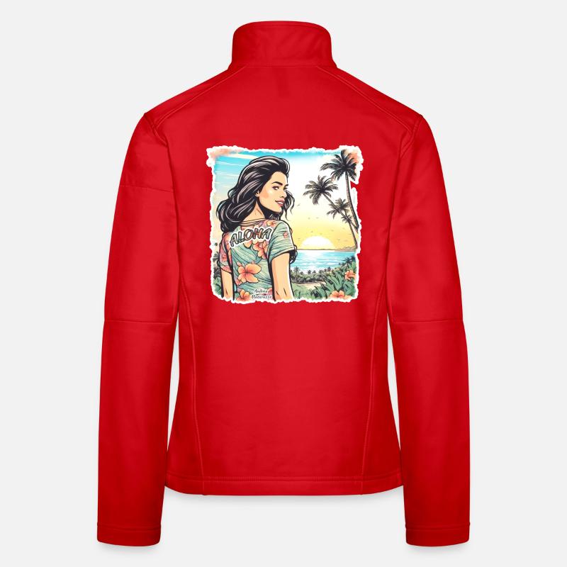 Aloha Mädchen Frauen Softshelljacke