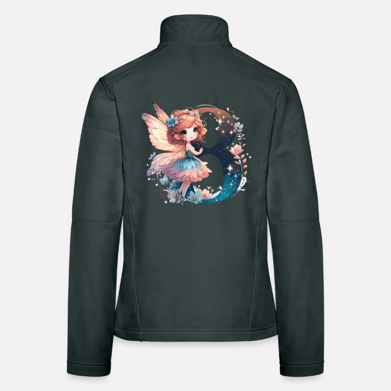Cadeau d’anniversaire de 8 ans fée elfe Veste en tissu softshell Femme