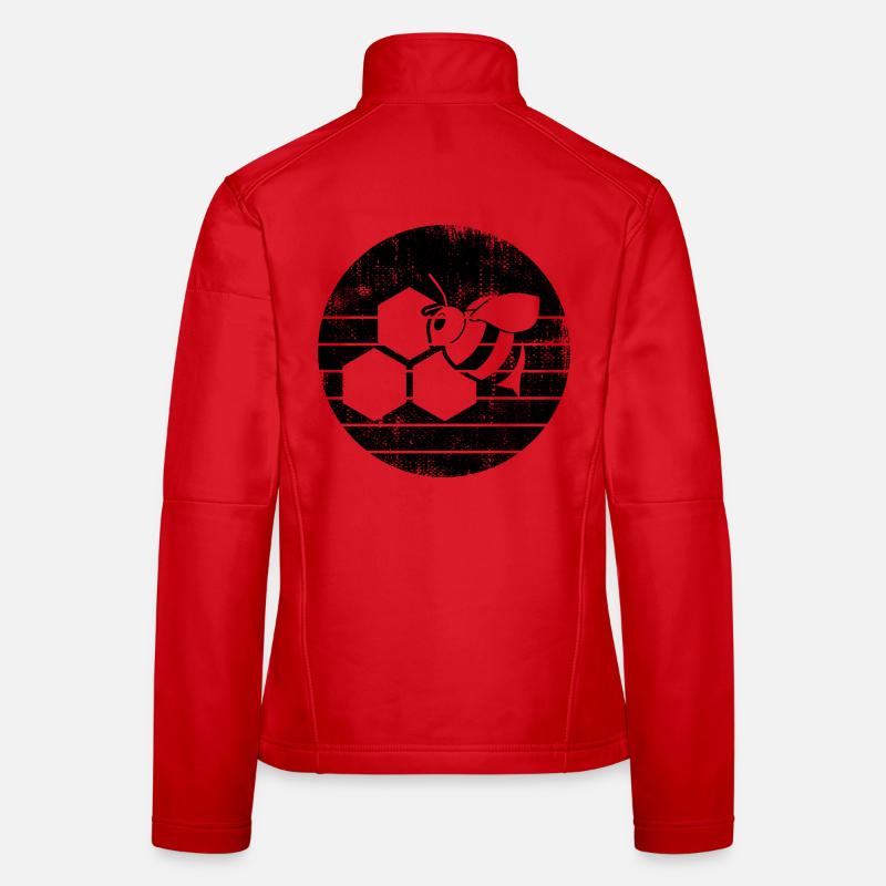 Honigbiene Frauen Softshelljacke