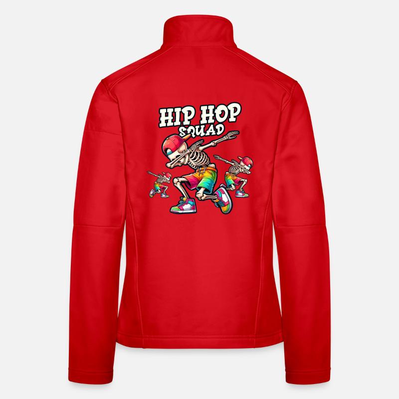 Hip Hop Squad – Cool Dabbing Skeleton Dab Street Veste en tissu softshell Femme