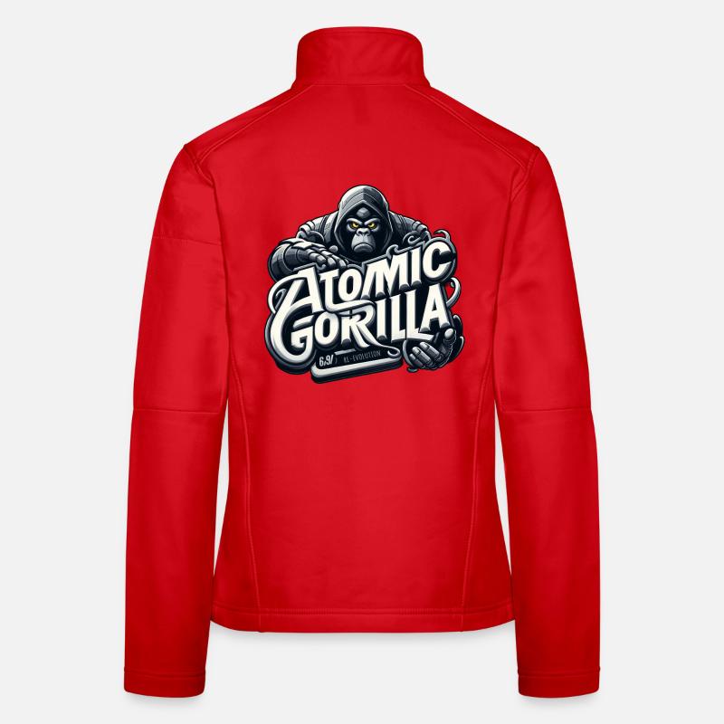 Gorille atomique Veste en tissu softshell Femme