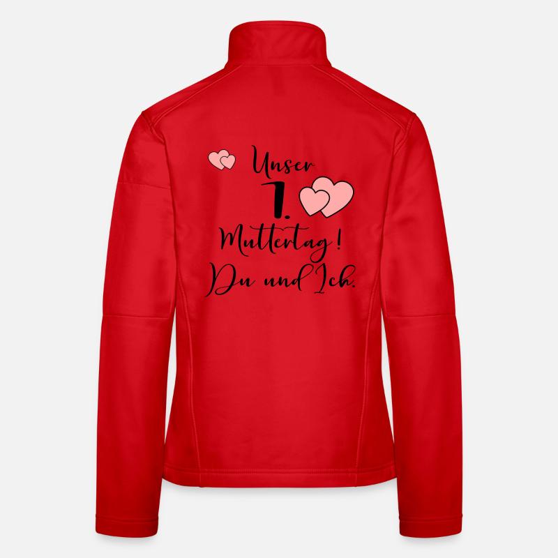 Erster Muttertag MAMA BABY Frauen Softshelljacke