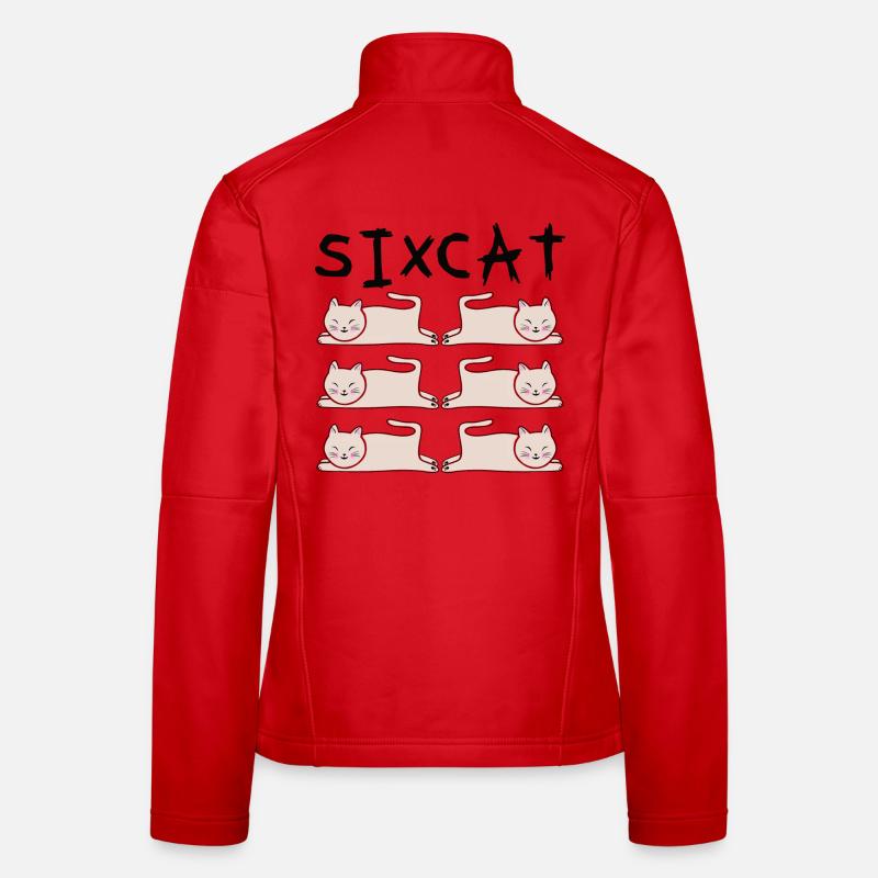 Cat Cuddle Series Playful Sleep Women's Softshell Jacket