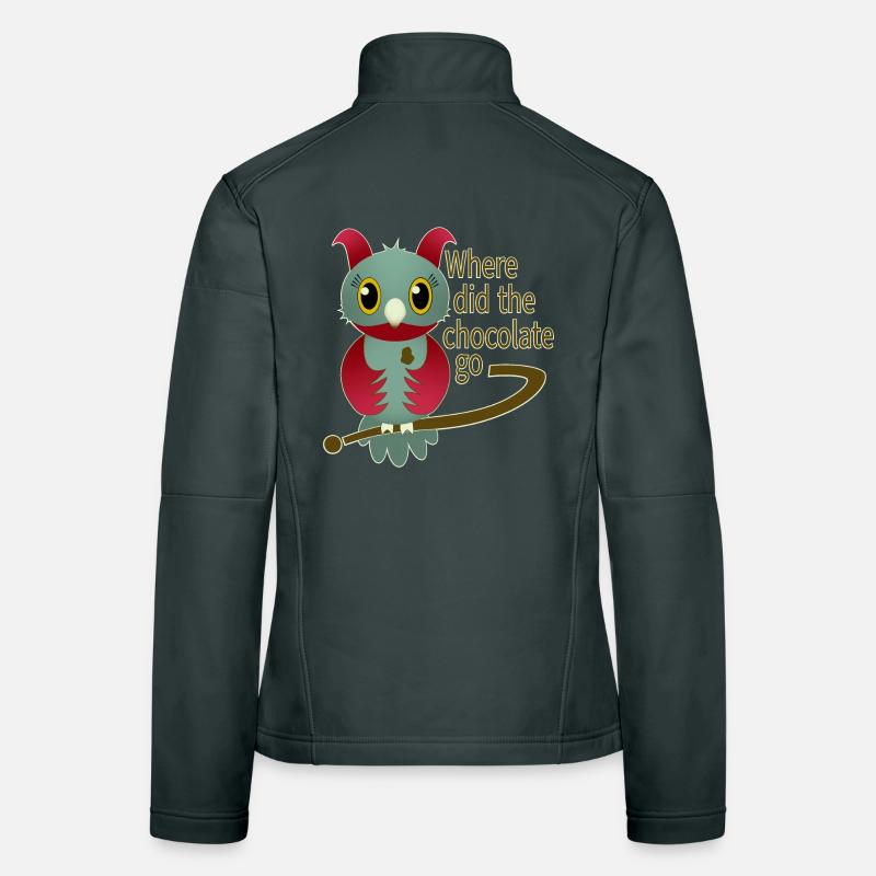 Vert chocolat Veste en tissu softshell Femme