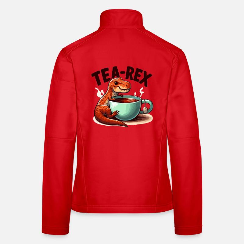 Tea Rex Tea Rex Tea Drinker Gift Women's Softshell Jacket