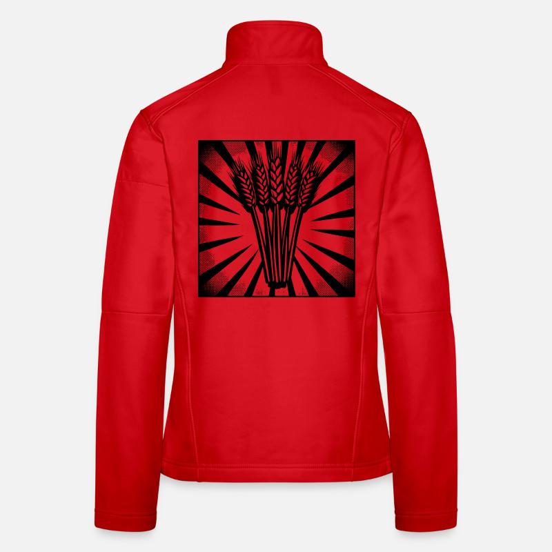 5 épis de blé Highlight Dark Veste en tissu softshell Femme