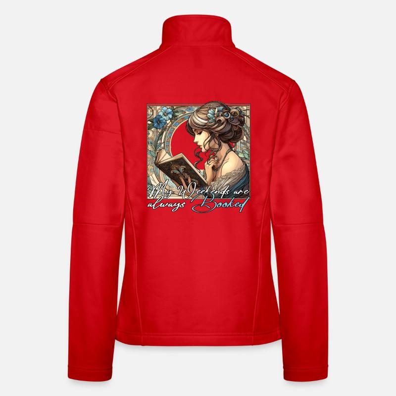Frau Lesen Wochenenden Buch Bücher Geschenk Frauen Softshelljacke