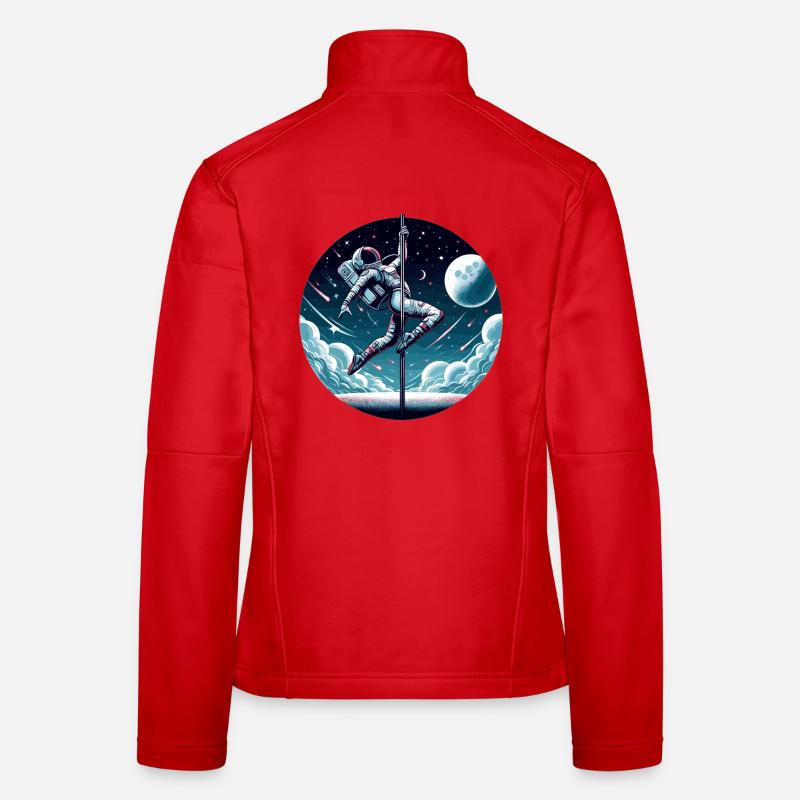 Pole Dance Astronaut Pole Dance Gift Women's Softshell Jacket