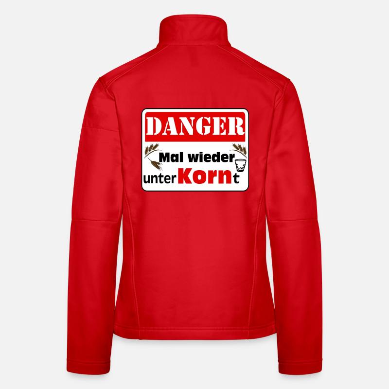 Grain , Fête , Grain de blé , Grain de grain Veste en tissu softshell Femme