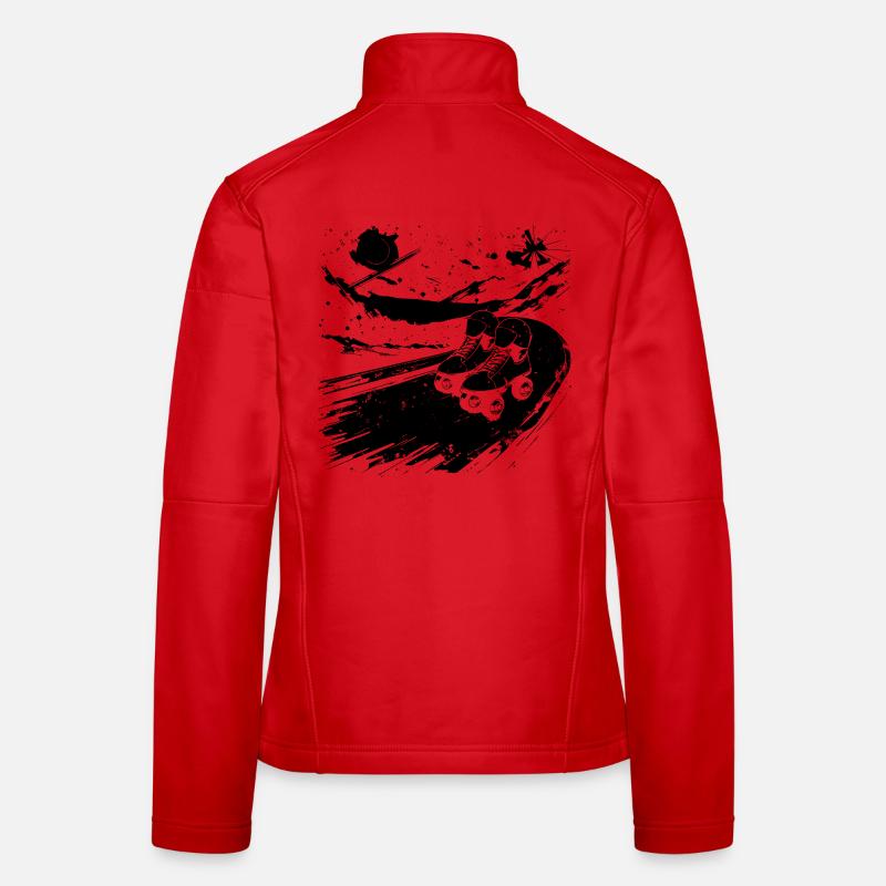 Roller Skating Drawing Women's Softshell Jacket