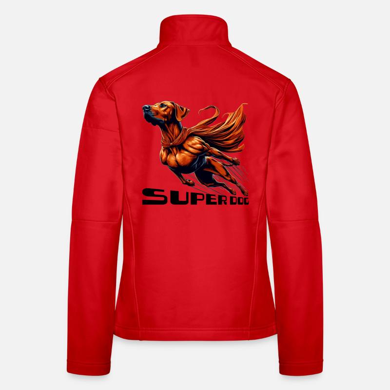 Super Hund Rhodesian Ridgeback RR Ridgie Geschenk Frauen Softshelljacke
