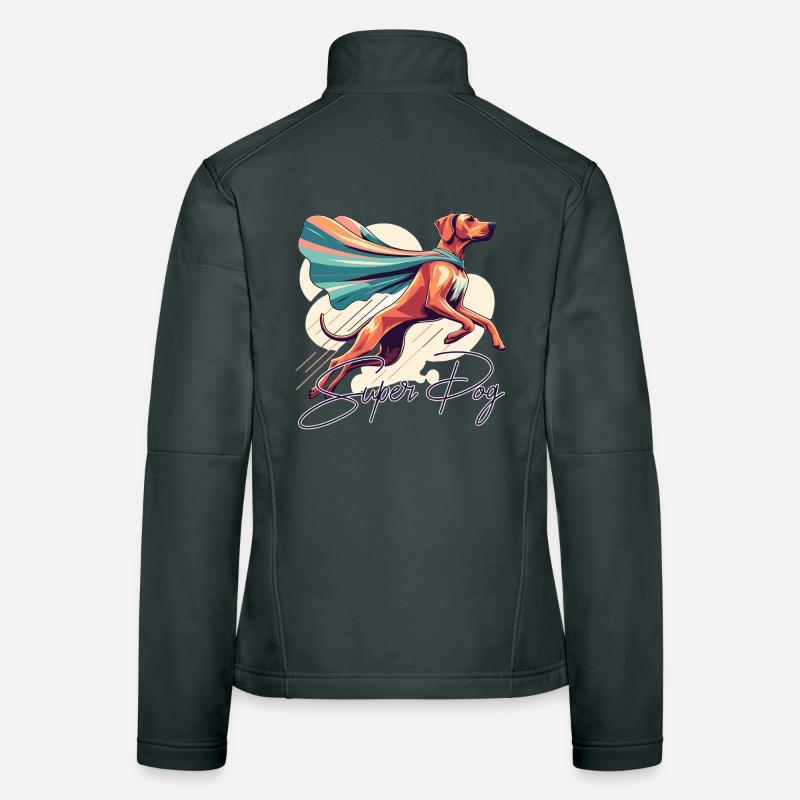 Super chien Rhodesian Ridgeback RR Ridgie cadeau Veste en tissu softshell Femme