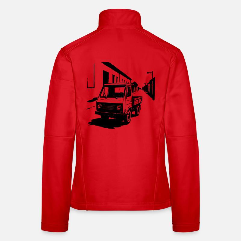 Multifunktionskraft Retro Frauen Softshelljacke