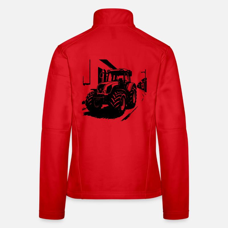 Traktor-Power Vintage Frauen Softshelljacke