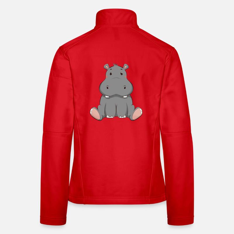 Nilpferd Frauen Softshelljacke