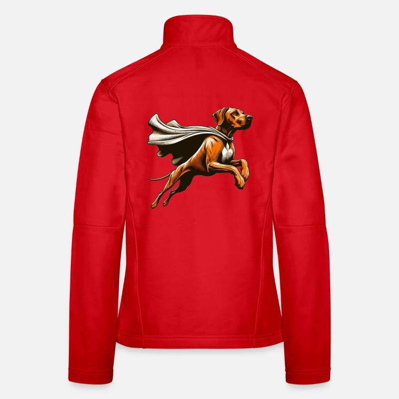 Super Dog Rhodesian Ridgeback RR Ridgie Gift Women's Softshell Jacket