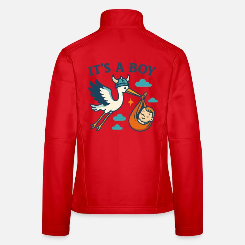 Arrivée du Viking Boy Veste en tissu softshell Femme