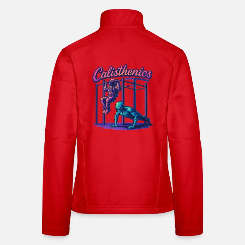 Gymnastique suédoise astronaute Alien Pull-ups Cadeau Veste en tissu softshell Femme