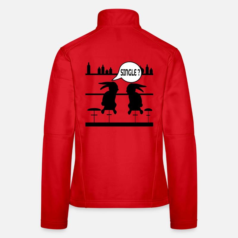 FUNNY SINGLE RABBIT Women's Softshell Jacket