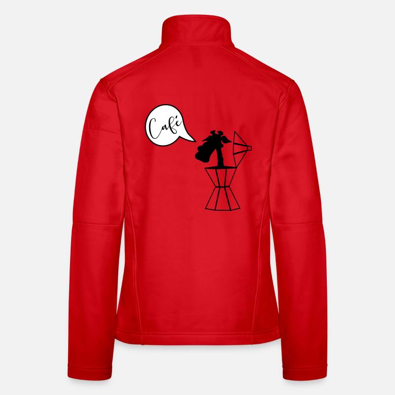 Giraffe Kaffee Espresso Frauen Softshelljacke