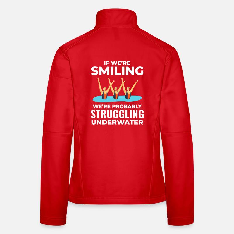Underwater Struggle Swim Group Synchronized Swim Women's Softshell Jacket