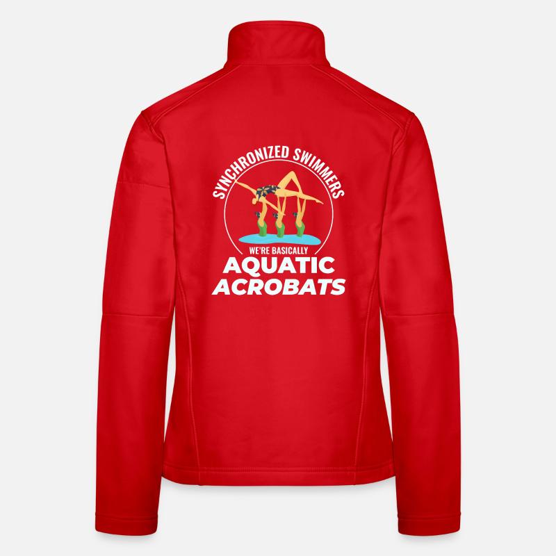 Wasserakrobaten Synchronschwimmen Humor Frauen Softshelljacke