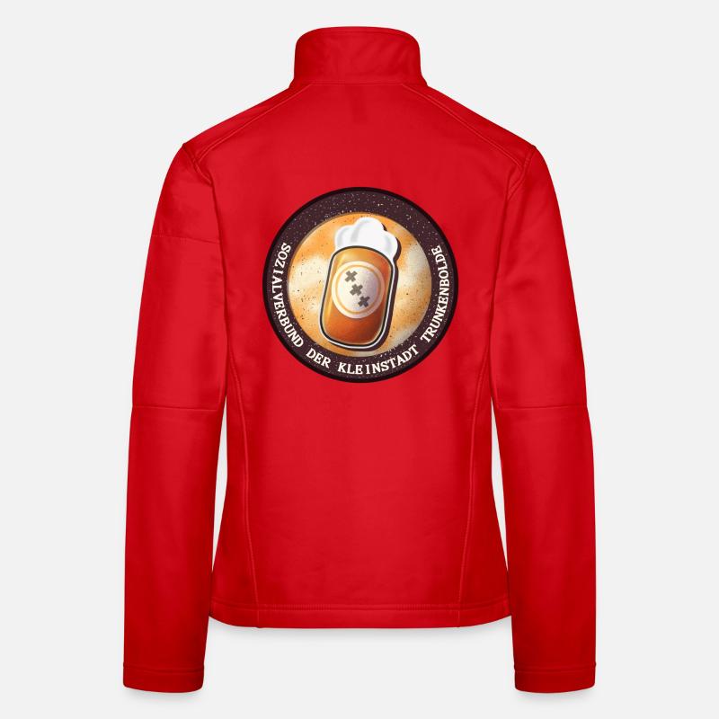 Bier-Symbol mit Spaßmotiv Frauen Softshelljacke