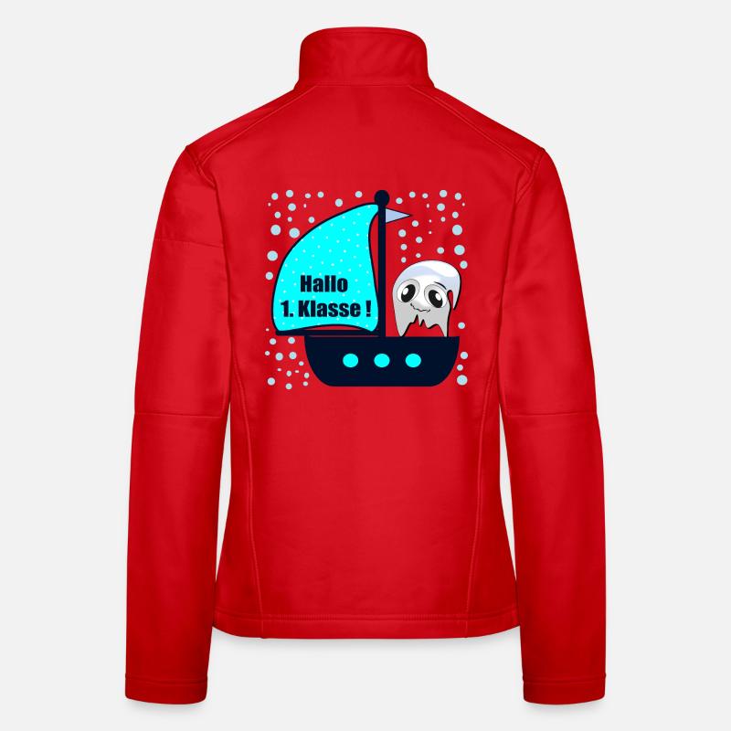 School Enrollment School Child Boat First Class Ghosts Women's Softshell Jacket