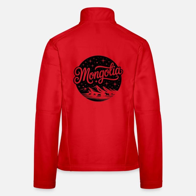 Mongolie - Conception de souvenirs Veste en tissu softshell Femme
