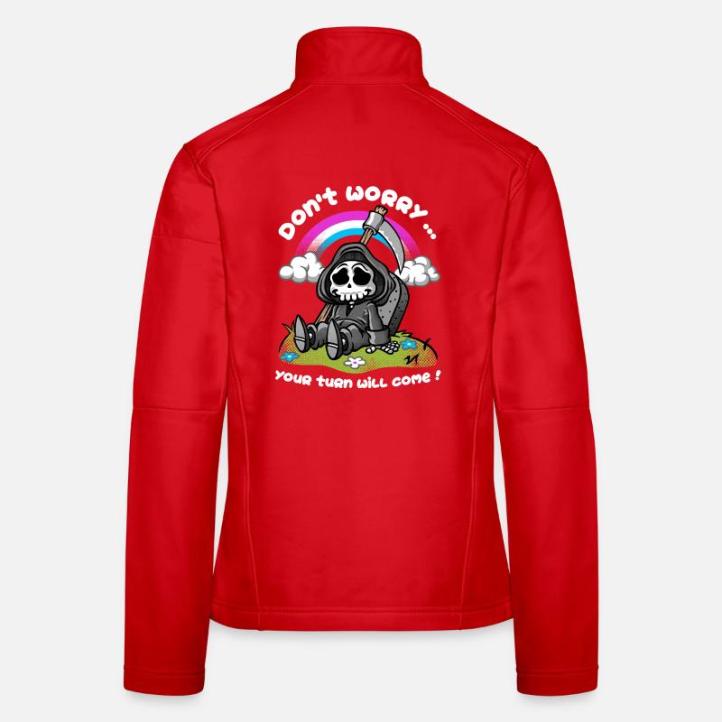 Le sarcasme de la mort Veste en tissu softshell Femme