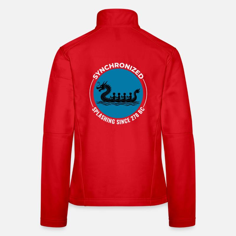 Synchronisiertes Paddeldesign Frauen Softshelljacke
