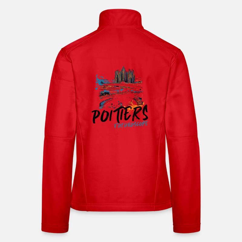 Futurescope, couleurs Neon Abstract Veste en tissu softshell Femme