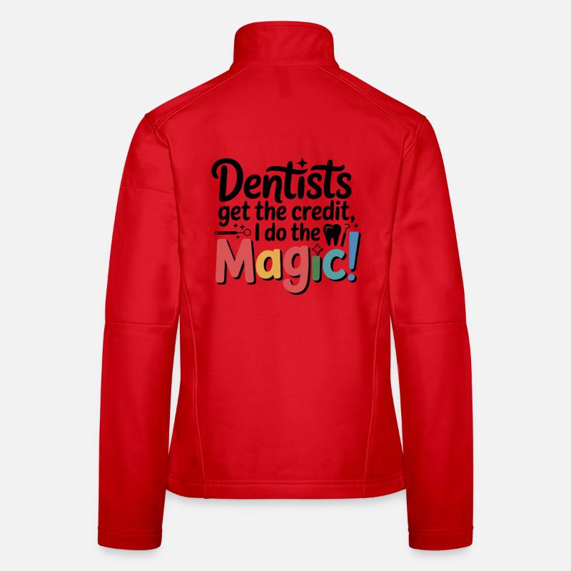 Conception de couronnes de technicien de laboratoire dentaire Veste en tissu softshell Femme