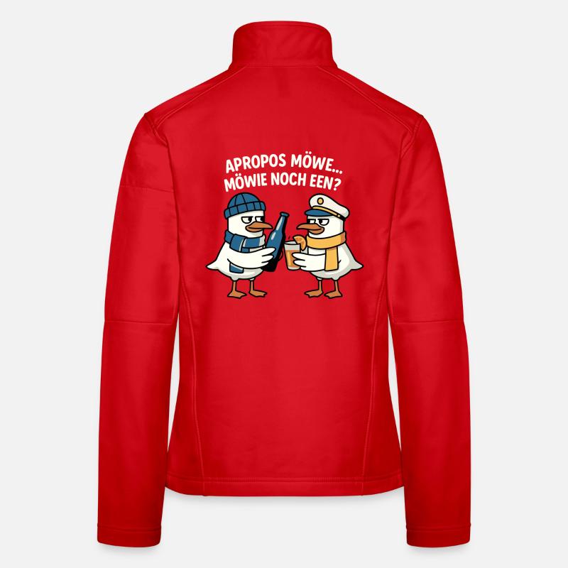Seagull Motif Women's Softshell Jacket