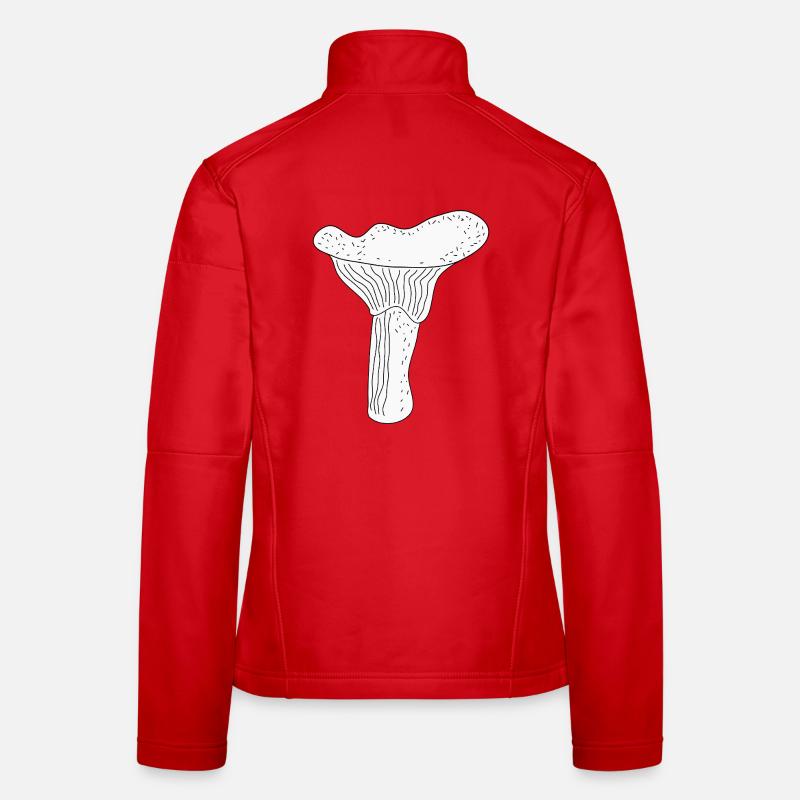 Girolles Champignons Veste en tissu softshell Femme