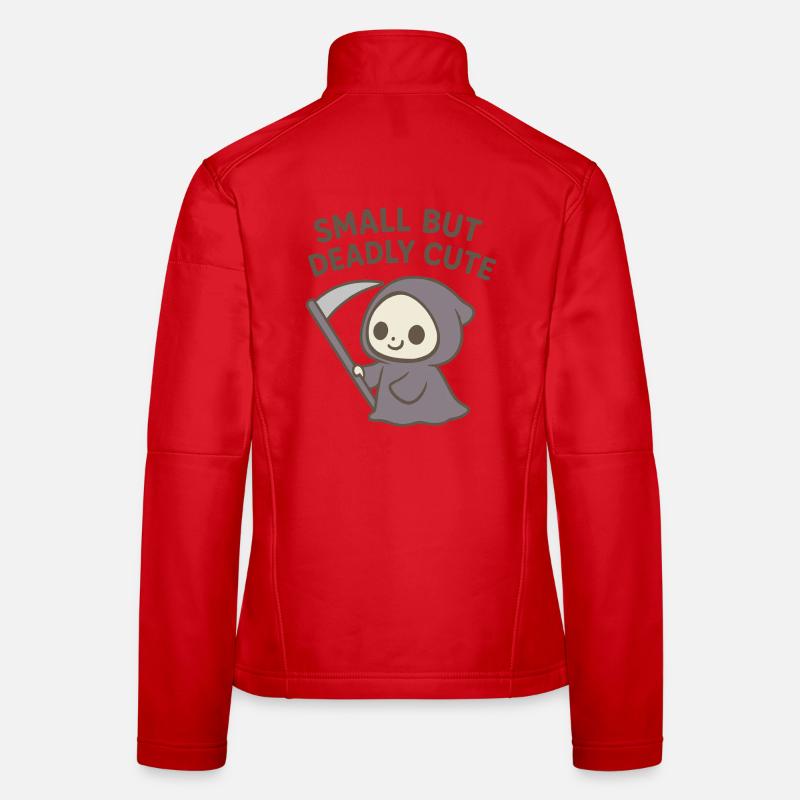 Small But Deadly Cute Grim Reaper - Women's Softshell Jacket - red