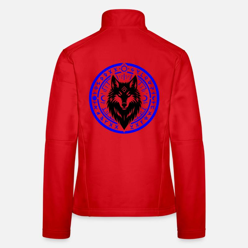 Runenring der Nacht - Frauen Softshelljacke - Rot
