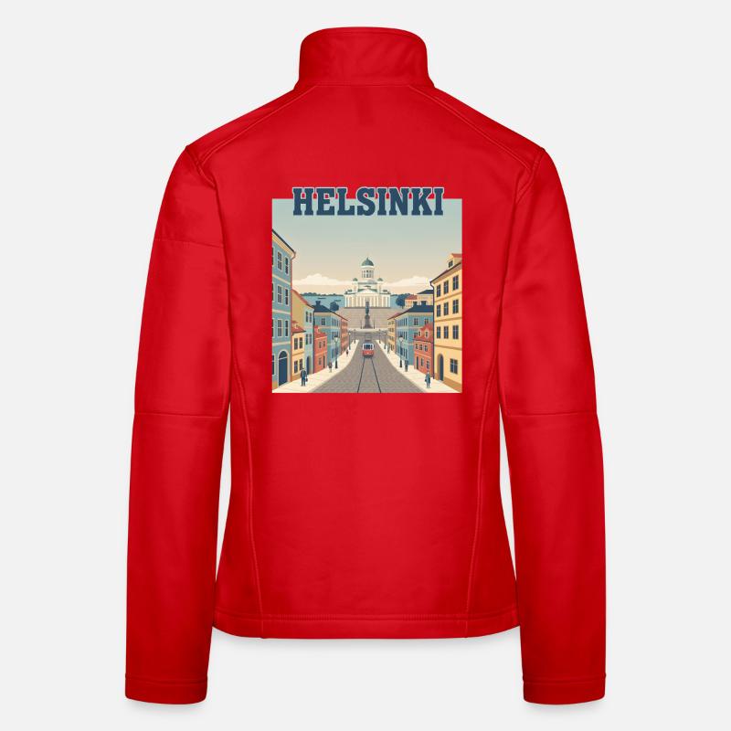 Tramway d’Helsinki vers la place du Sénat Veste en tissu softshell Femme
