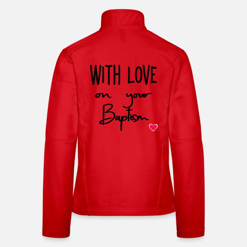 Amour du baptême Veste en tissu softshell Femme
