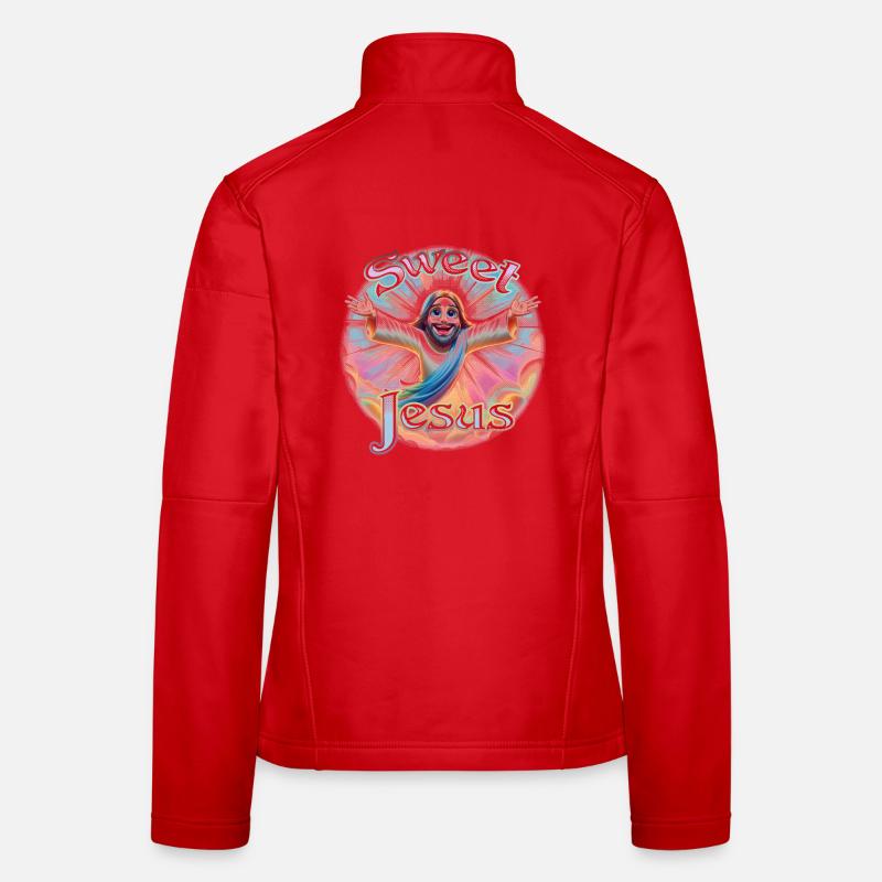 Süßer Jesus - Frauen Softshelljacke - Rot