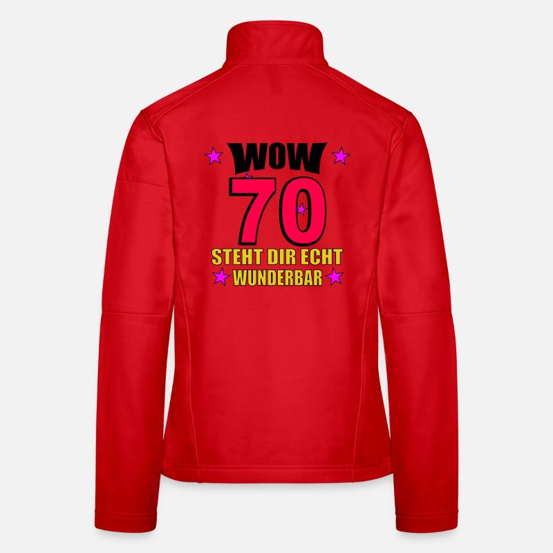 70er Jubiläum Steht Dir Wunderbar - Frauen Softshelljacke - Rot