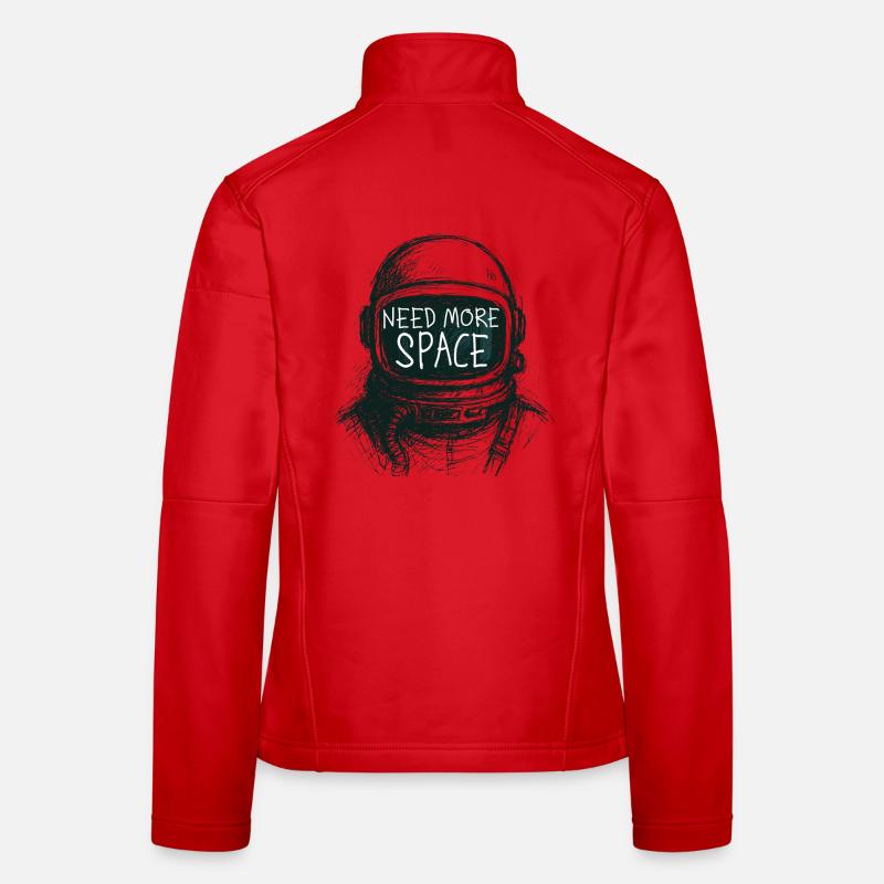 Besoin de plus de discours d’astronaute spatial Dessin Veste en tissu softshell Femme