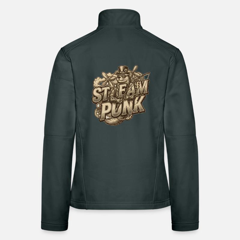 Steampunk Ästhetik & Retro Frauen Softshelljacke