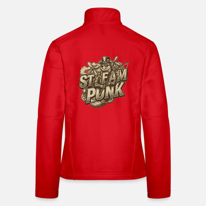 Steampunk Ästhetik & Retro Frauen Softshelljacke