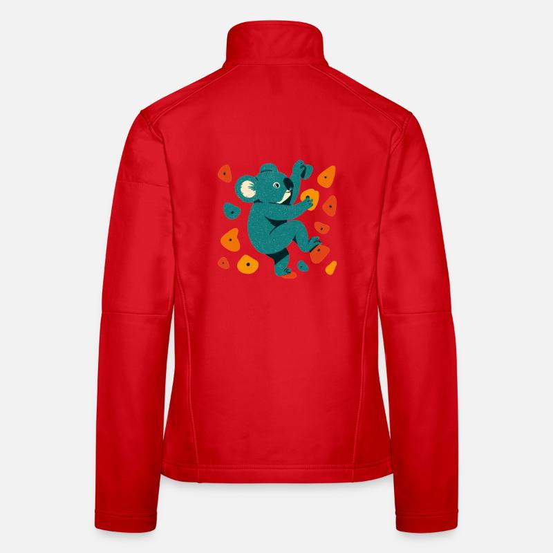 Bouldering Koala Koala Bear Climbing Gift Women's Softshell Jacket