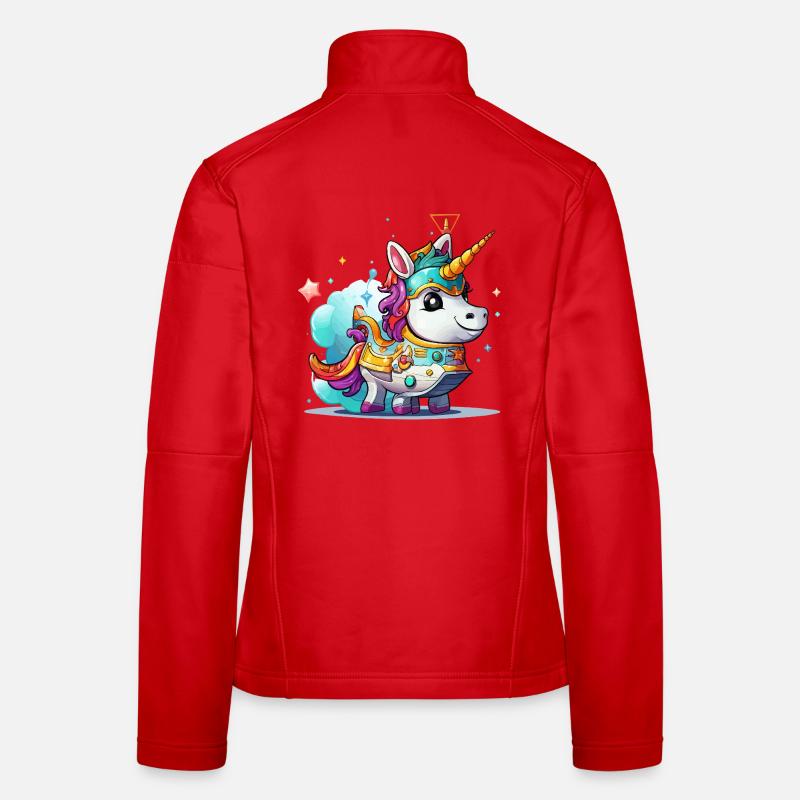 Aventure de la Licorne Spatiale Veste en tissu softshell Femme