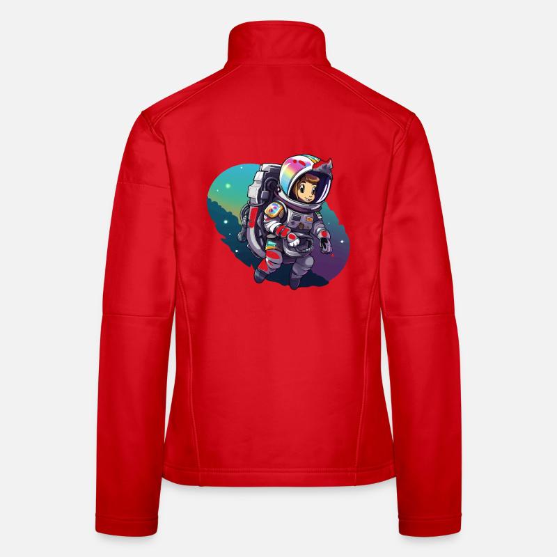 Space Adventure Astronaut Women's Softshell Jacket