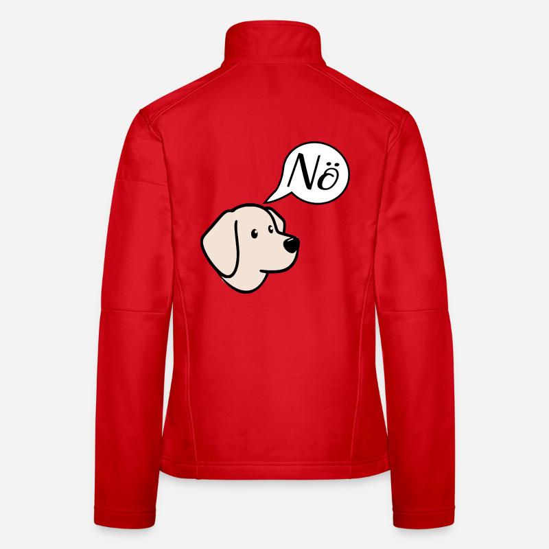 Pas de chiens Veste en tissu softshell Femme